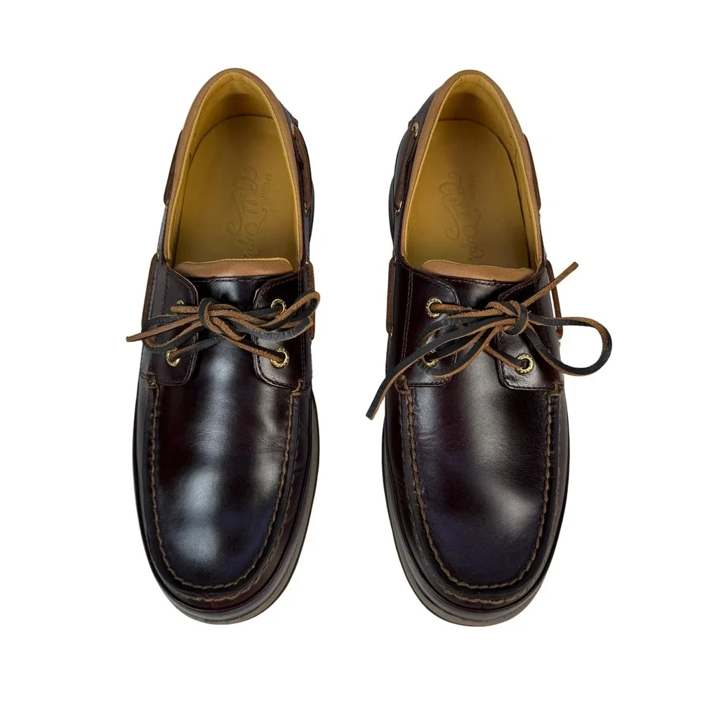 Sperry Gold Cup ASV Boat Shoes Men 11 M Amaretto Leather 0579052